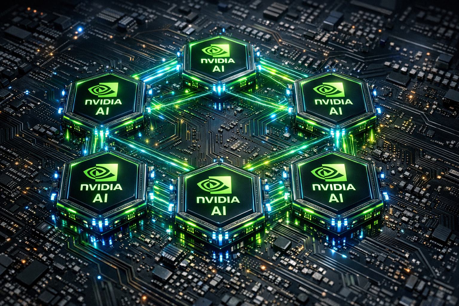 NVIDIA Rubin 2026 차세대 AI 칩 컨셉 아트 - 고품질 이미지