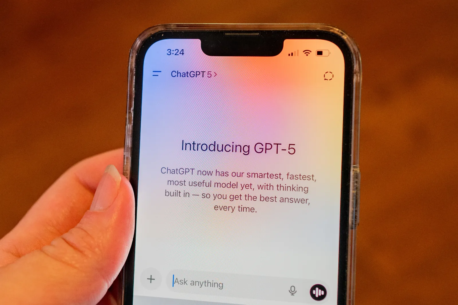 ChatGPT 5 — OpenAI GPT-5 시리즈 폰 화면