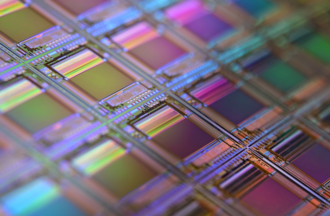 A 3D illustration of a friendly cartoon scientist robot high-fiving a glowing memory chip mascot inside a clean futuristic semiconductor lab, pastel mint and gold lighting, Pixar quality 8K, no text, no logos