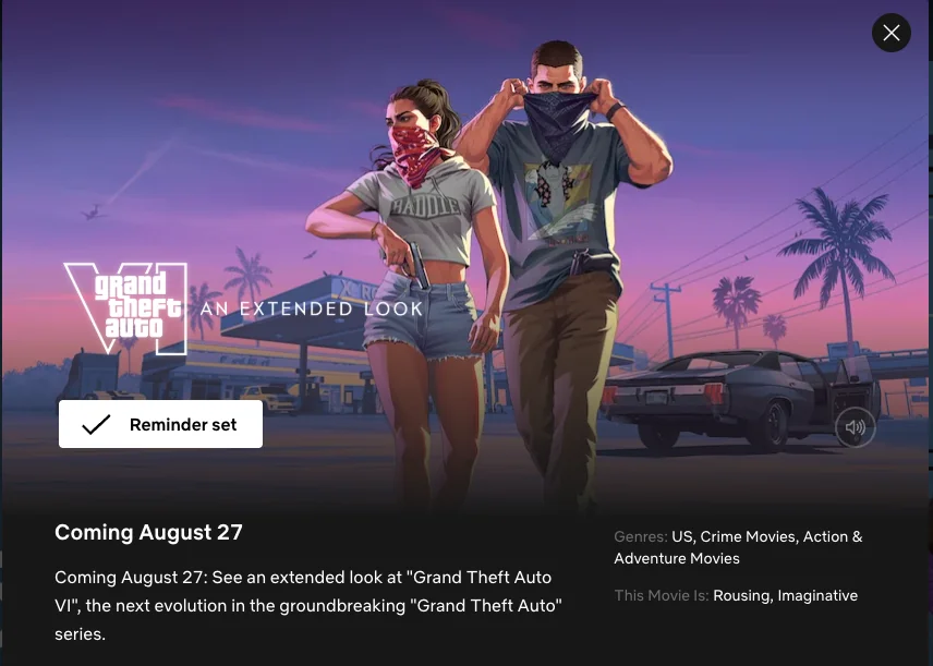 GTA 6 게임플레이 공개, 왜 하필 넷플릭스일까